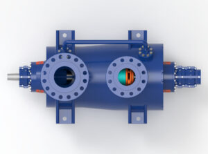 BB5 - TMP model: MESB – MESB-D Centrifugal-Pump - Verticle Mechanical View