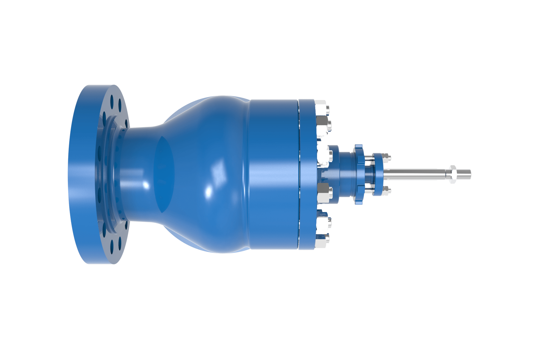 BLAKEBOROUGH® BV501 CAGE TRIM VALVES UP TO CLASS 600LB RATING right angled view top view