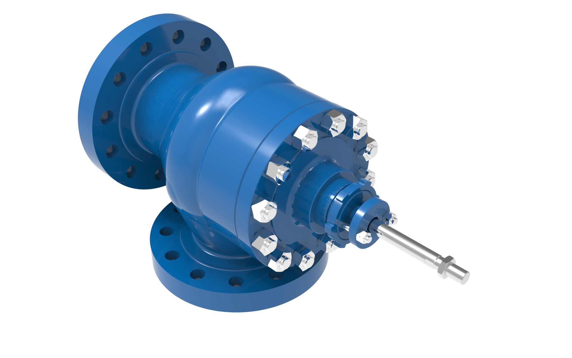 BLAKEBOROUGH® BV501 CAGE TRIM VALVES UP TO CLASS 600LB RATING right angled view