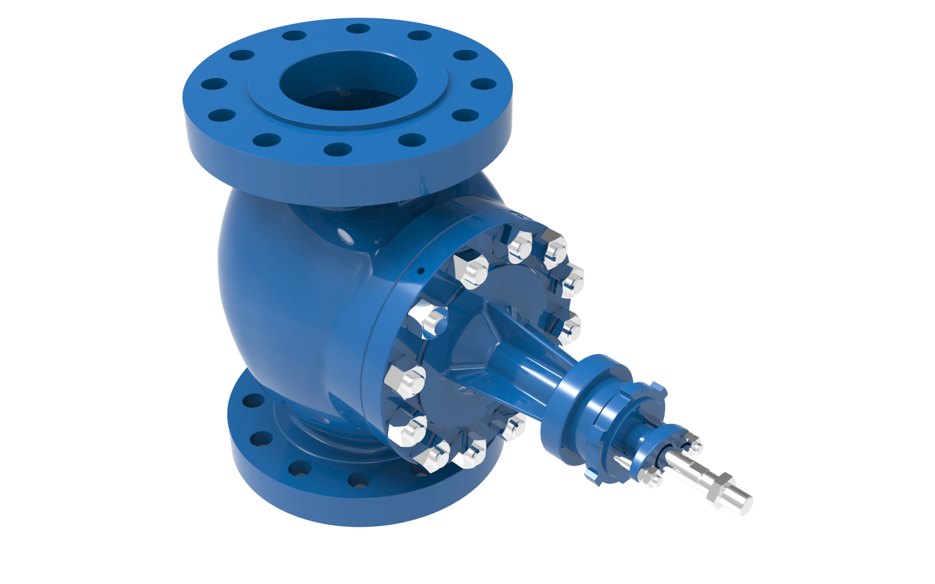 BLAKEBOROUGH® BV500 CAGE TRIM VALVES UP TO CLASS 600LB RATING right angled view