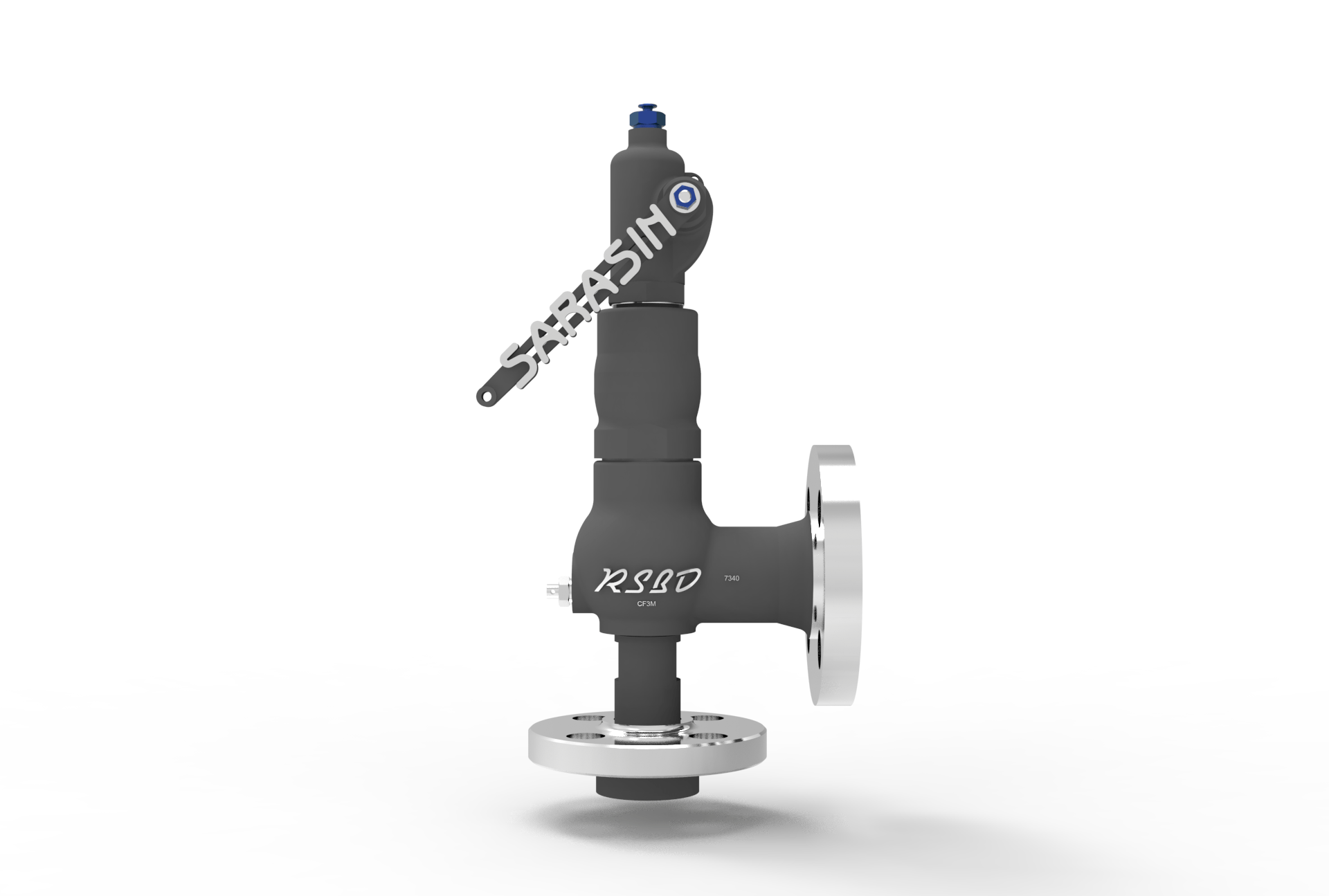 SARASIN-RSBD® 9 SERIES PRESSURE RELIEF VALVE right side view