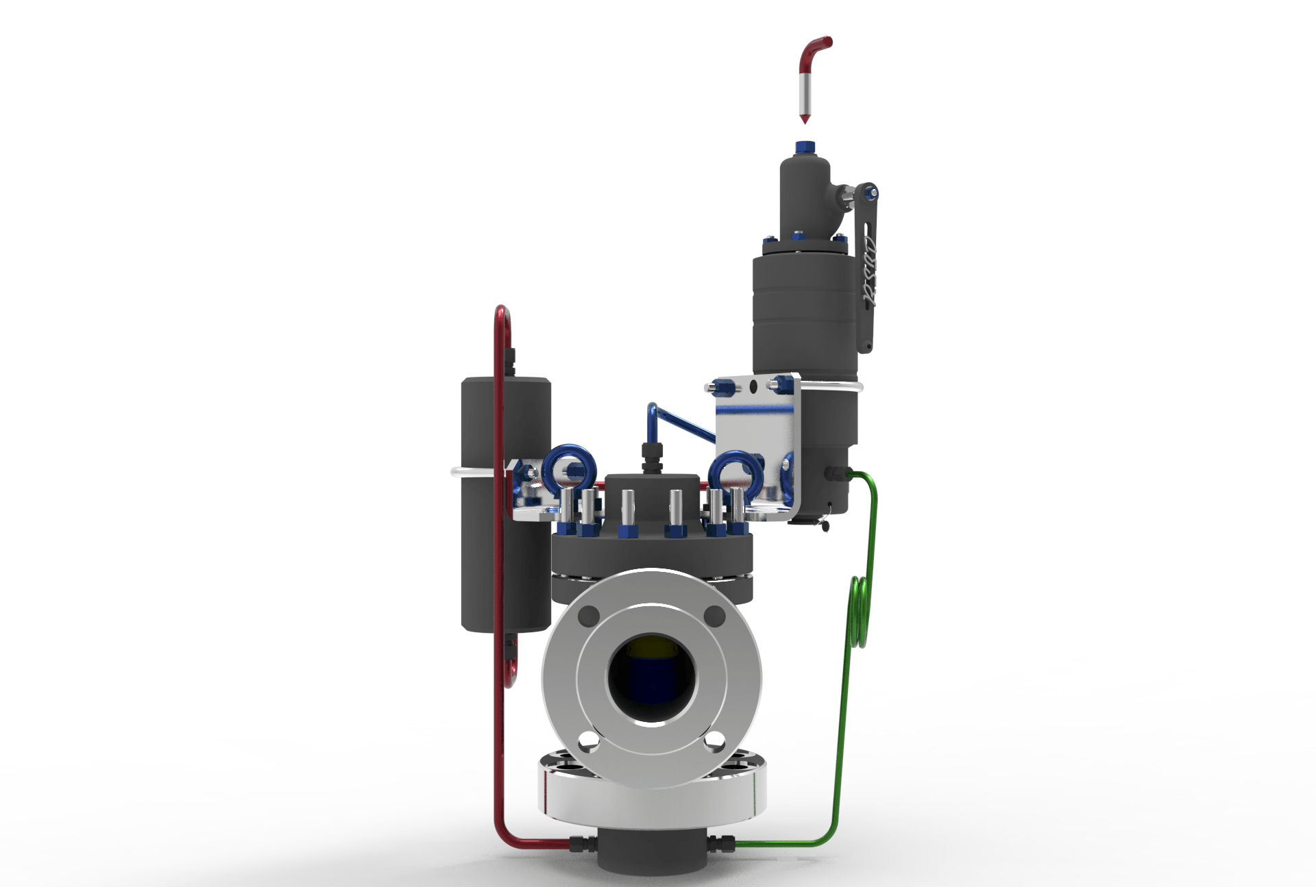 SARASIN-RSBD® STARECO (76E SERIES) PILOT OPERATED PRESSURE RELIEF VALVE front view