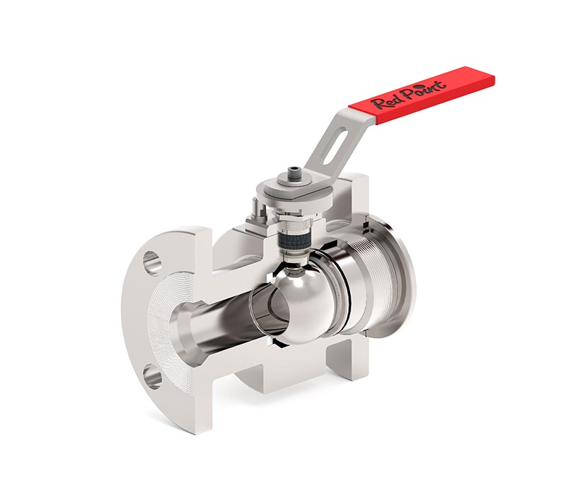 Red Point Ball Valve Side Entry Dn50 150lbs.