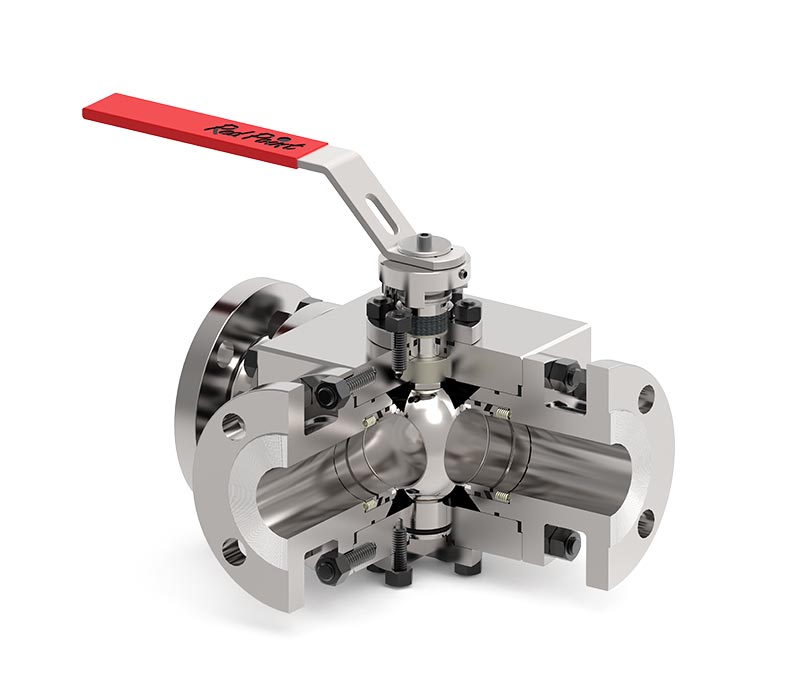 RED POINT® TAILOR-MADE VALVES, 3 way ball valve